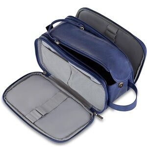 NWOT Large Toiletry Travel Bag, Water Resistant, Organizer, Leather Cosmetic Bag